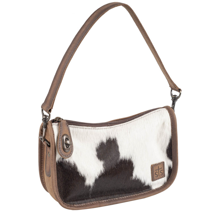STS Ranchwear Womens Cowhide Emmy Purse Distressed Brown Leather Handbag Bag