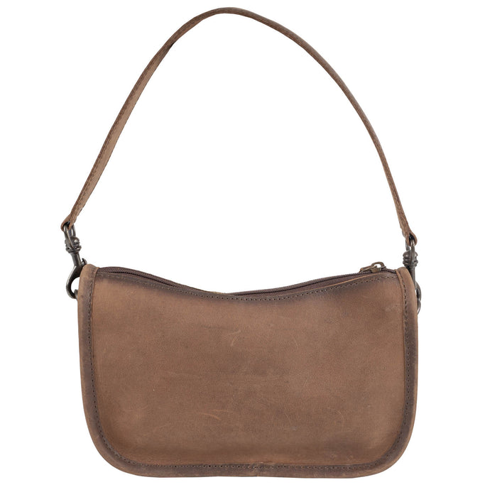 STS Ranchwear Womens Cowhide Emmy Purse Distressed Brown Leather Handbag Bag