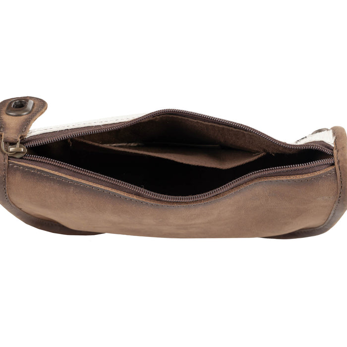 STS Ranchwear Womens Cowhide Emmy Purse Distressed Brown Leather Handbag Bag