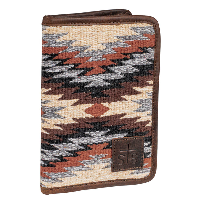 STS Ranchwear Womens Guadalupe Serape Magnet Multi Leather Checkbook Wallet