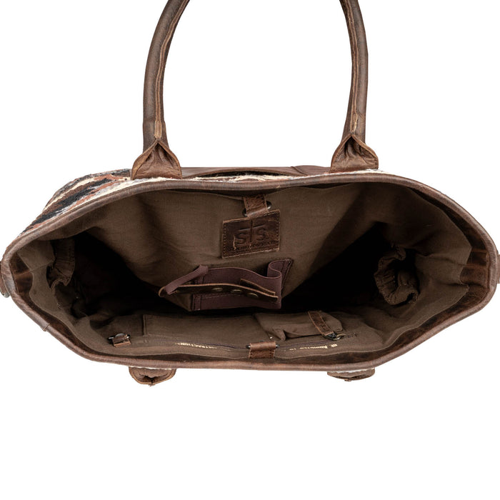 STS Ranchwear Womens Guadalupe Serape All-In Multi-Color Leather Tote Bag