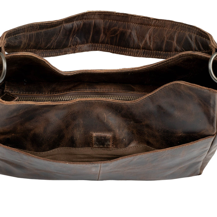 STS Ranchwear Womens Guadalupe Serape Hobo Multi-Color Leather Handbag Bag