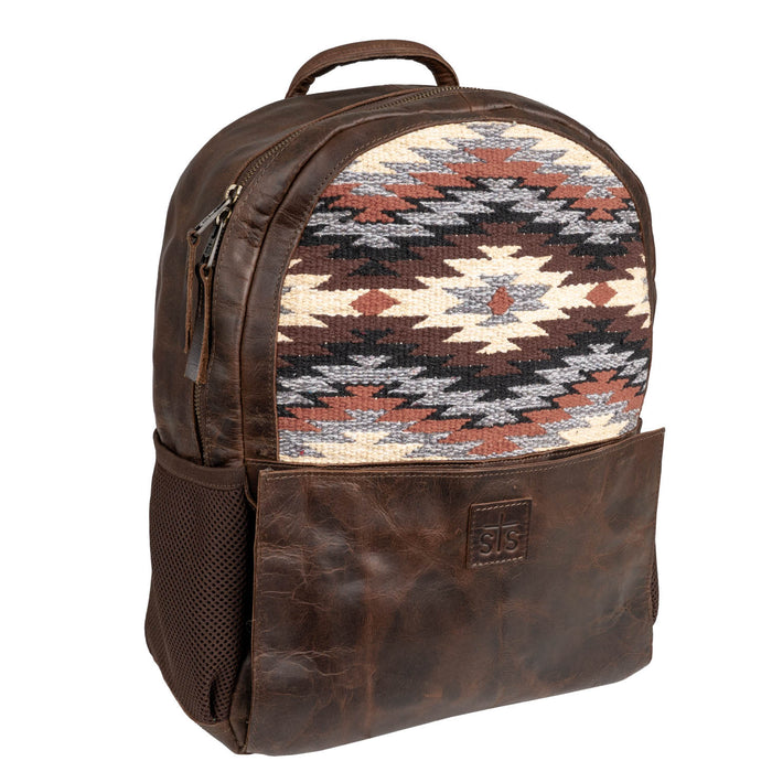 STS Ranchwear Womens Guadalupe Serape Valley Multi-Color Leather Backpack