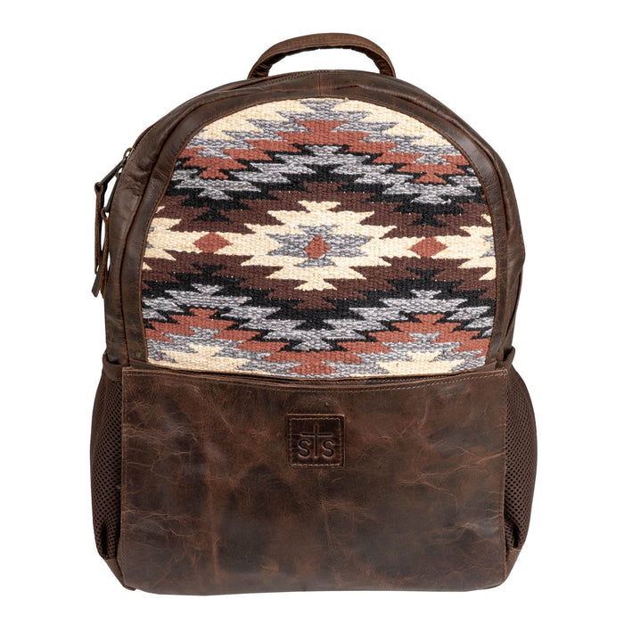 STS Ranchwear Womens Guadalupe Serape Valley Multi-Color Leather Backpack