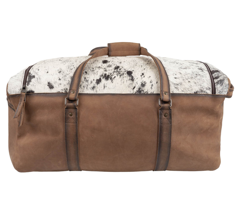 STS Ranchwear Unisex Cowhide Rustler Duffle Distressed Brown Leather Duffel Bag