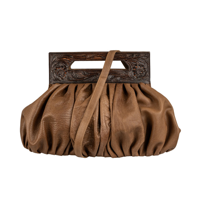STS Ranchwear Womens Boho Cowgirl Curator Brown/Tan Leather Shoulder Tote Bag