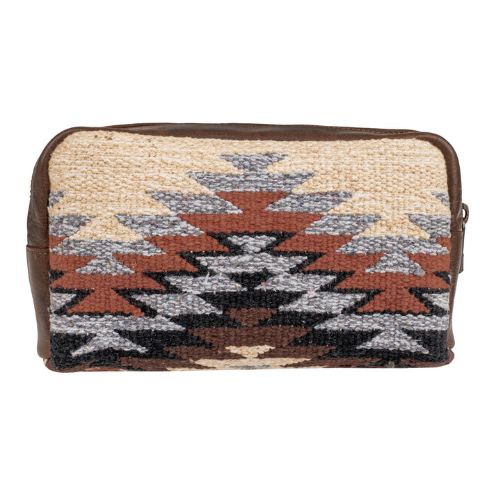 STS Ranchwear Womens Guadalupe Serape Bebe Multi-Color Leather Cosmetic Case
