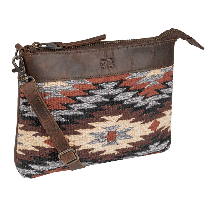 STS Ranchwear Womens Guadalupe Serape Grace Multi-Color Leather Crossbody Bag