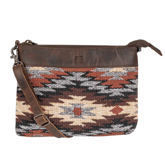 STS Ranchwear Womens Guadalupe Serape Grace Multi-Color Leather Crossbody Bag