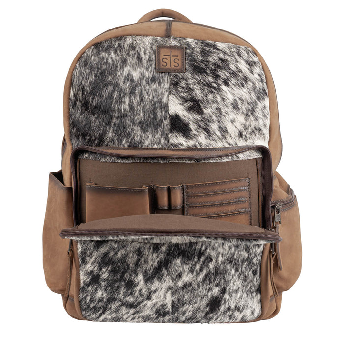 STS Ranchwear Unisex Cowhide Whitness Backpack Distressed Brown Leather Backpack