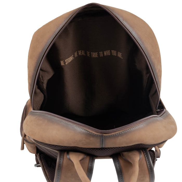 STS Ranchwear Unisex Cowhide Whitness Backpack Distressed Brown Leather Backpack
