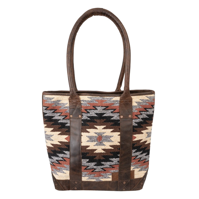 STS Ranchwear Womens Guadalupe Serape Palomino Multi-Color Leather Tote Bag