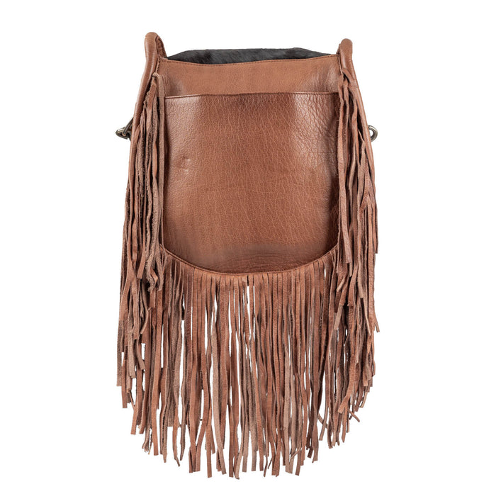 STS Ranchwear Womens Indie Cowhide Brown Leather Saddle Bag