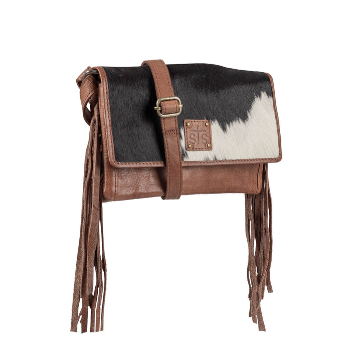 STS Ranchwear Womens Indie Cowhide Harper Brown Leather Crossbody Bag