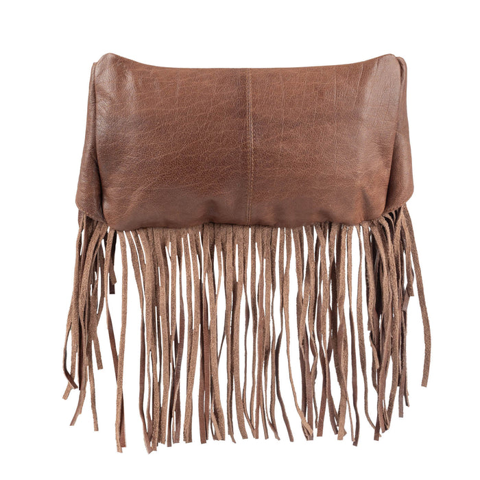 STS Ranchwear Womens Indie Cowhide Hildy Fringe Brown Leather Sling Bag