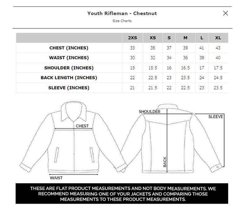 STS Ranchwear Youth Boys Rifleman Chestnut Leather Leather Jacket