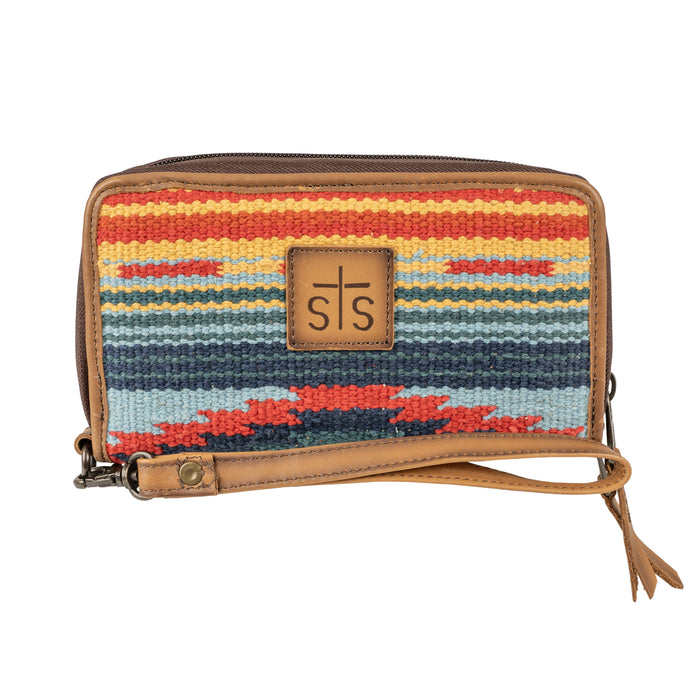 STS Ranchwear Womens Chaynee Valley Kacy Serape Leather Zip Around Wallet