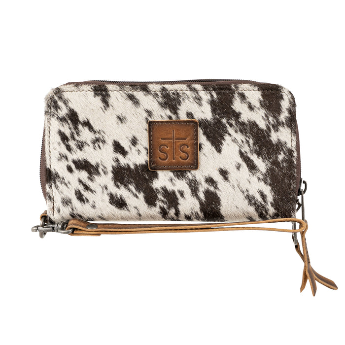 STS Ranchwear Womens Vaquero Kacy Cowhide/Tan Leather Zip Organizer