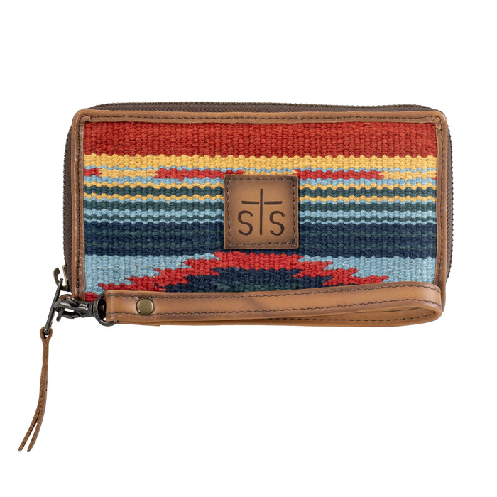 STS Ranchwear Womens Chaynee Valley Serape Multi-Color Leather Bifold Wallet