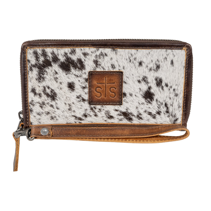 STS Ranchwear Womens Vaquero Cowhide/Tan Leather Bifold Wallet