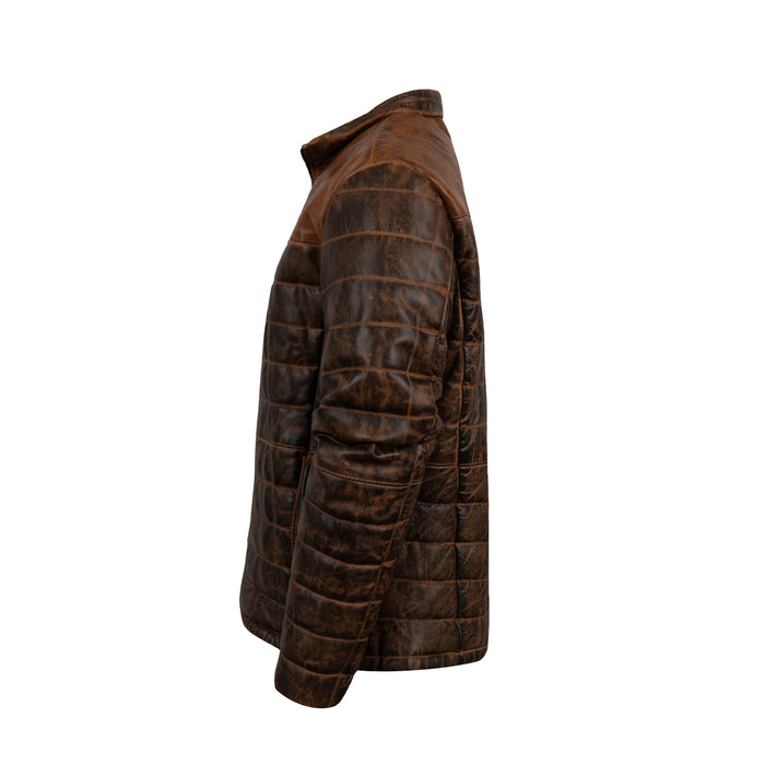 STS Ranchwear Mens Clyde Tobacco Leather Jacket