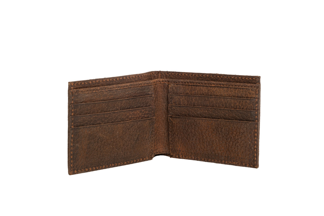 STS Ranchwear Mens Buffalo Creek Bifold Tan/Chestnut Leather Bifold Wallet