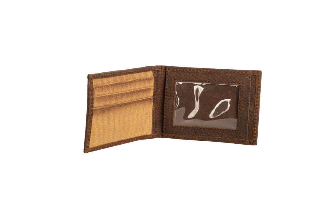 STS Ranchwear Mens Buffalo Creek Money Clip Tan/Chestnut Leather Money Clip