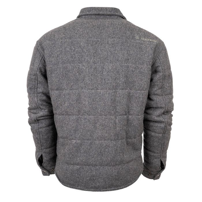 STS Ranchwear Mens Patron Gray 100% Wool Wool Jacket