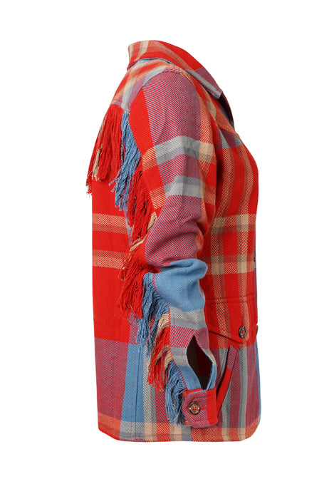 STS Ranchwear Womens Jessie Plaid-Red/Blue/Yellow 100% Cotton Cotton Jacket