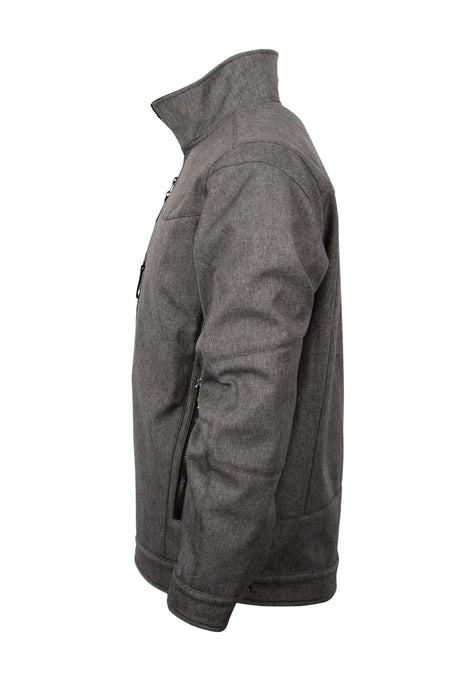 STS Ranchwear Youth Unisex Slack Heather Gray 100% Polyester Softshell Jacket