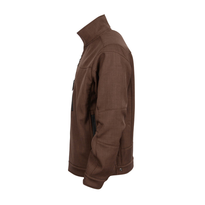 STS Ranchwear Mens Slack Heather Brown 100% Polyester Softshell Jacket