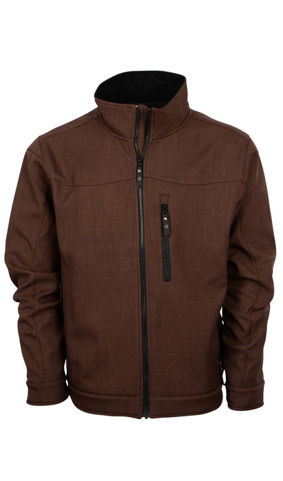 STS Ranchwear Youth Unisex Slack Heather Brown 100% Polyester Softshell Jacket