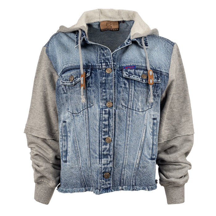 STS Ranchwear Womens Cassie Jo Denim 100% Cotton Hooded Cotton Jacket