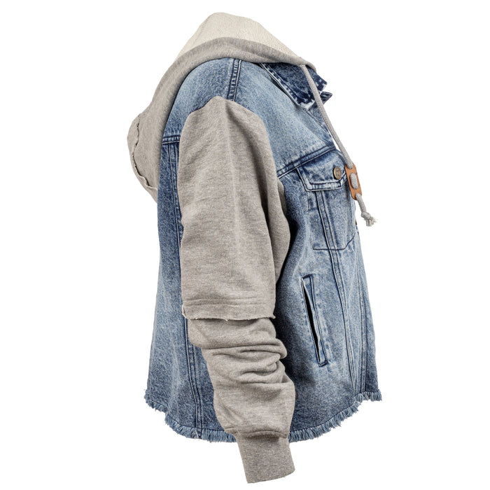 STS Ranchwear Womens Cassie Jo Denim 100% Cotton Hooded Cotton Jacket