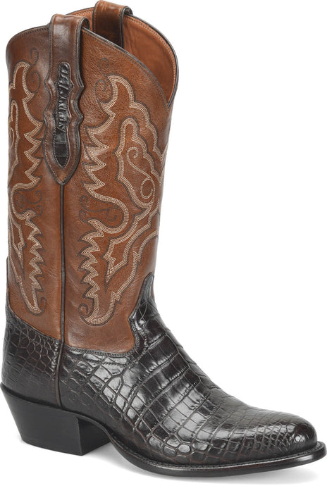 Tony Lama Mens Cas Chocolate Nile Crocodile Cowboy Boots