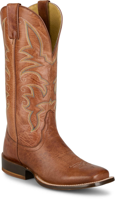 Tony Lama Womens Helena 13in Western Cognac Goat Leather Cowboy Boots