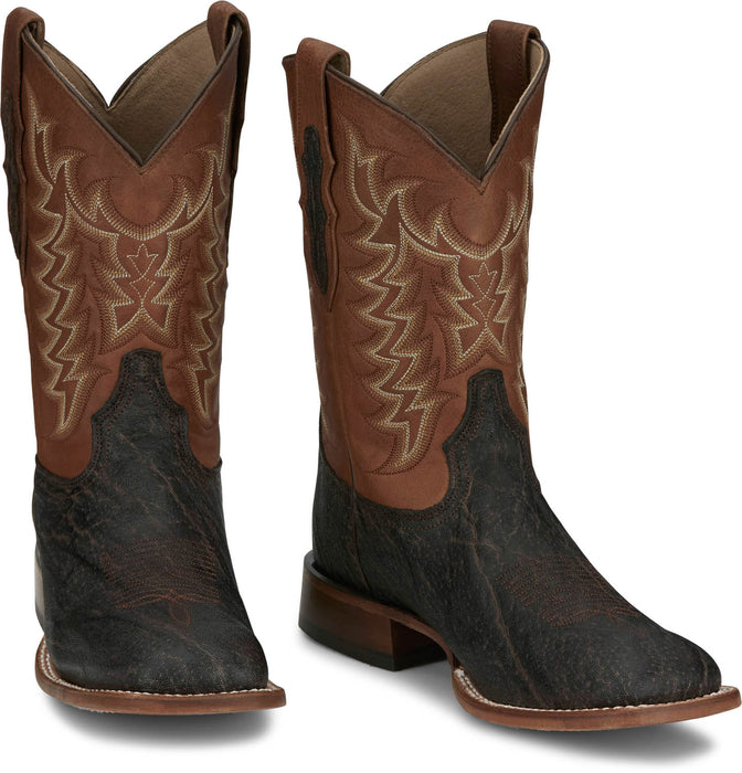 Tony Lama Mens Sayer 11in Nicotine Vintage Elephant Cowboy Boots