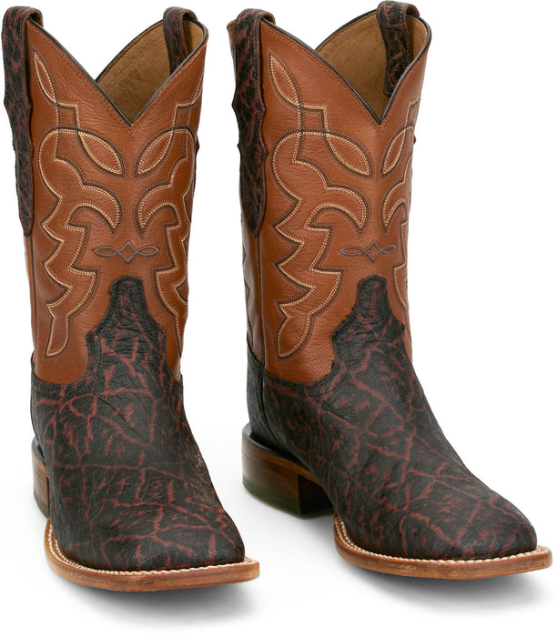 Tony Lama Mens Maldor 11in Western Aged Bark Leather Cowboy Boots