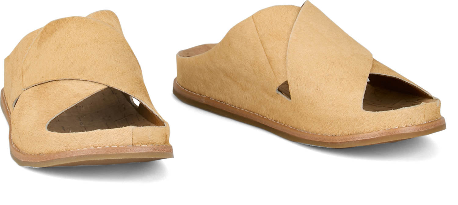 Tony Lama Womens Palmeras Tan Hair-On Cowhide Sandals Shoes