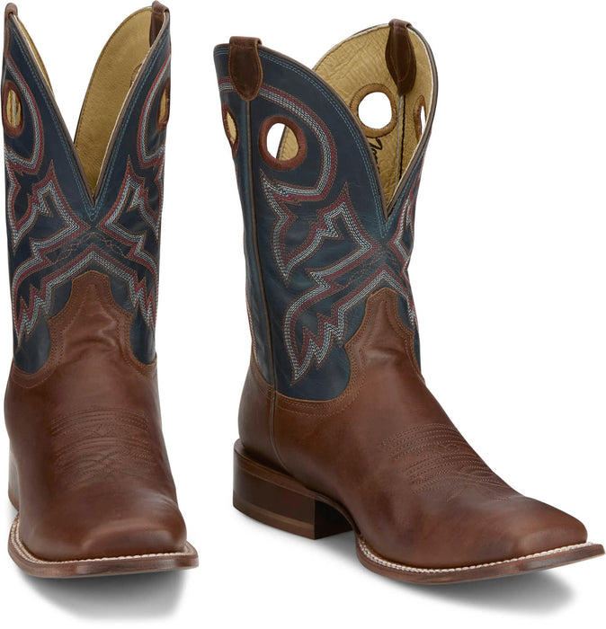 Tony Lama Mens Lars 11in Western Honey Leather Cowboy Boots