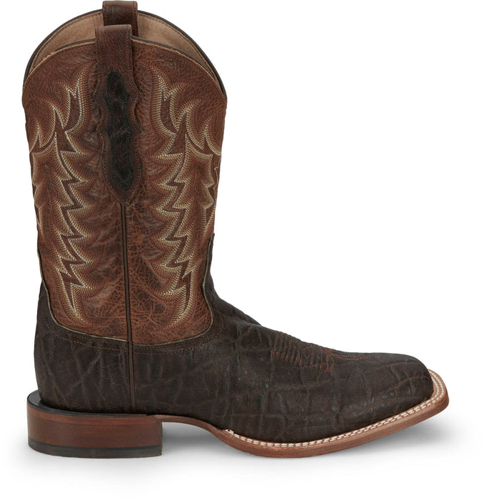 Tony Lama Mens Sayer 11in Nicotine Vintage Elephant Cowboy Boots