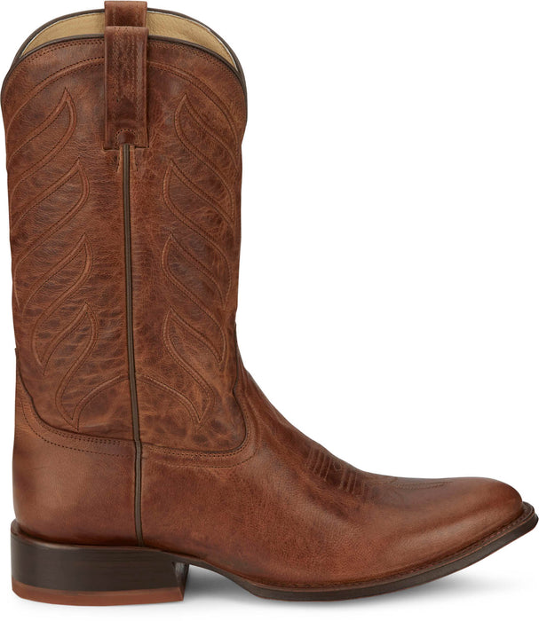 Tony Lama Mens Lenado 12in Western Walnut Leather Cowboy Boots