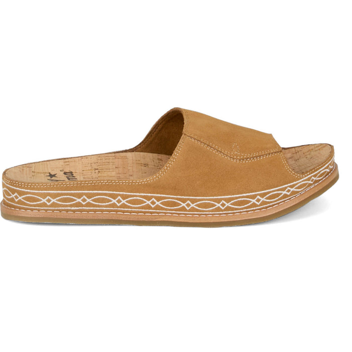 Tony Lama Womens Mareas Golden Cowhide Sandals Shoes