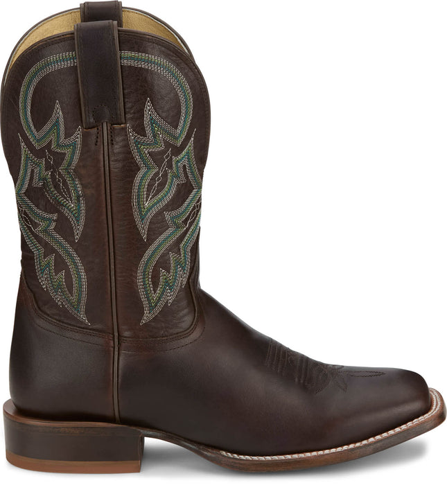 Tony Lama Mens Wray 11in Western Tobacco Leather Cowboy Boots