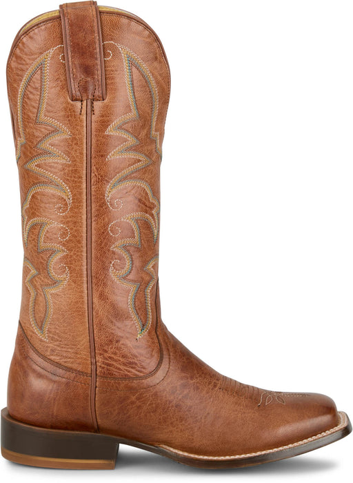 Tony Lama Womens Helena 13in Western Cognac Goat Leather Cowboy Boots