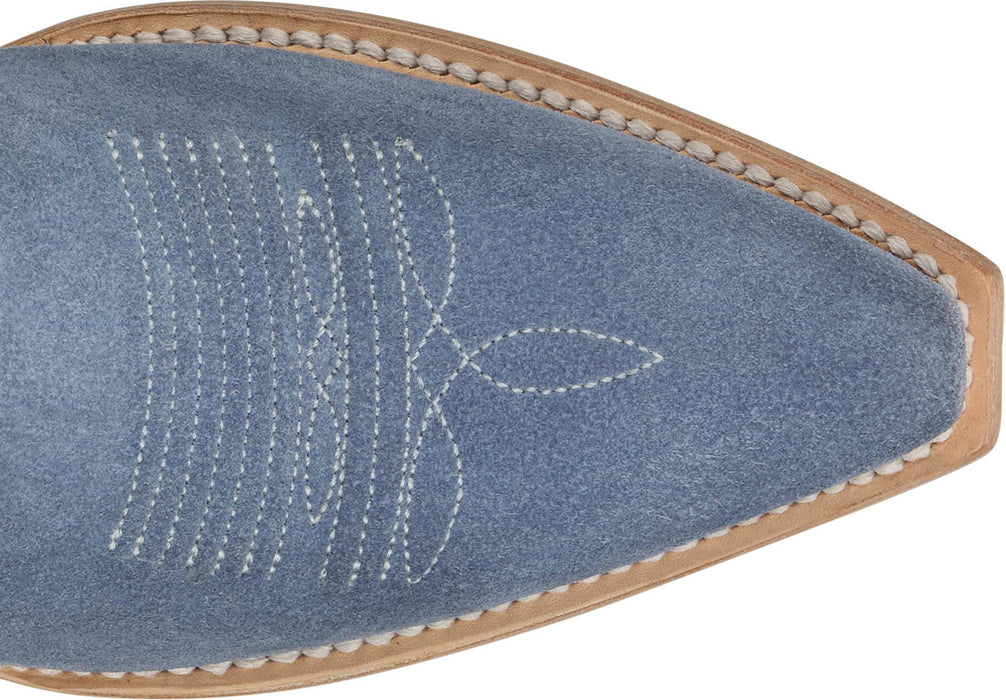 Tony Lama Womens Lea 9in Cornflower Suede Cowboy Boots