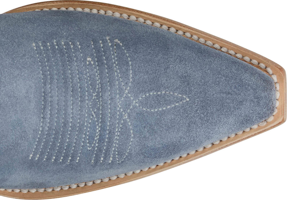 Tony Lama Womens Liz 15in Western Cornflower Suede Cowboy Boots