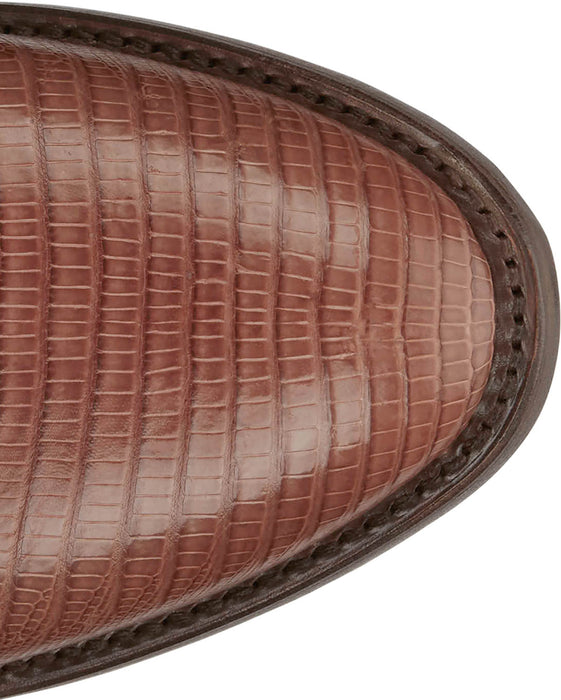 Tony Lama Mens Kirtland 12in Western Cognac Lizard Cowboy Boots