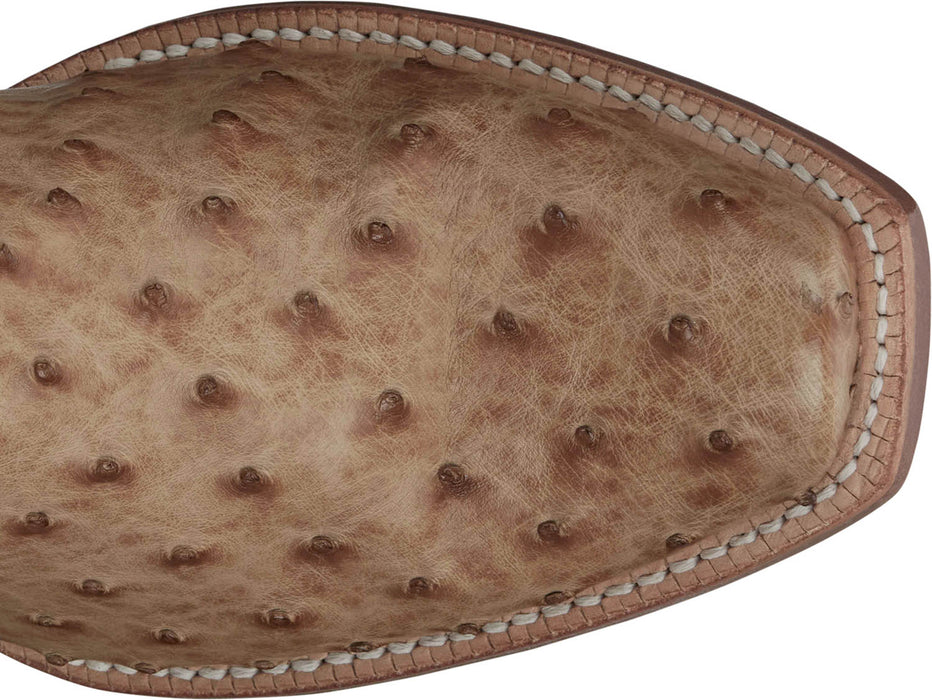 Tony Lama Mens Rylen II 13in Umber Full Quill Ostrich Cowboy Boots