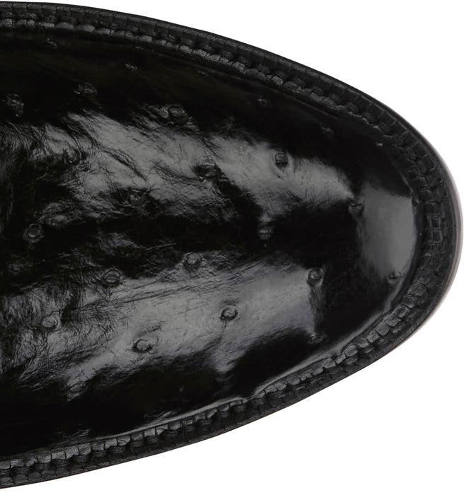 Tony Lama Mens Memphis 13in Midnight Full Quill Ostrich Cowboy Boots